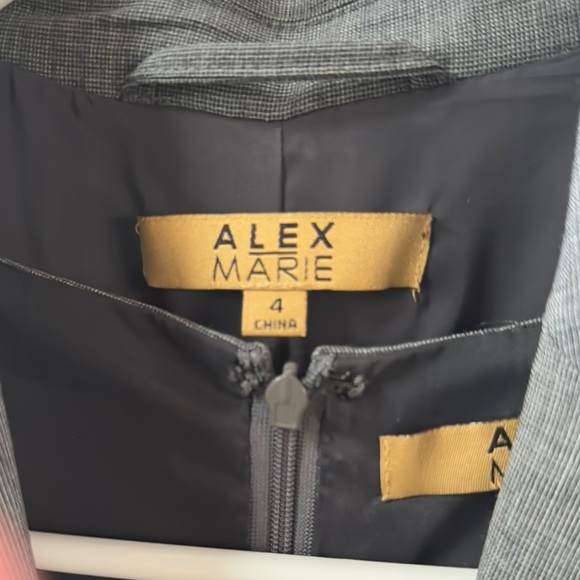 Gray Women's Blazer and Dress Set - Picture 2 of 6